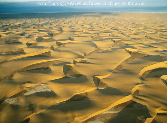 Aerial View of Swakop Dunes